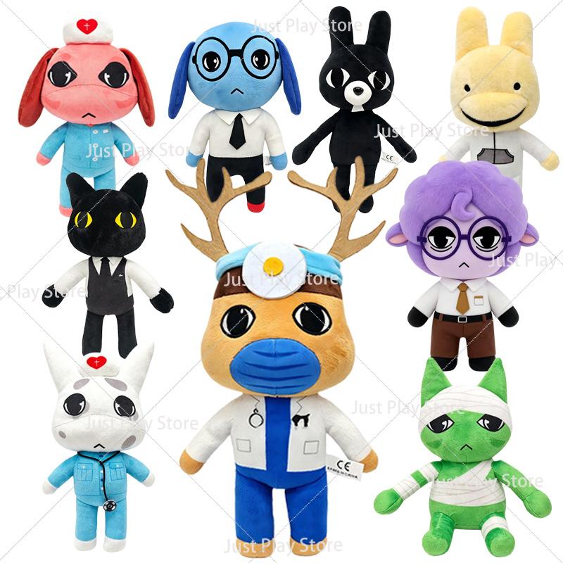 Horror Animal Hospital Plush Toys Blue Dog Penguin Bunny Plushie Doll Cute Animal Game Peripherals Collectible Stuffed Figure