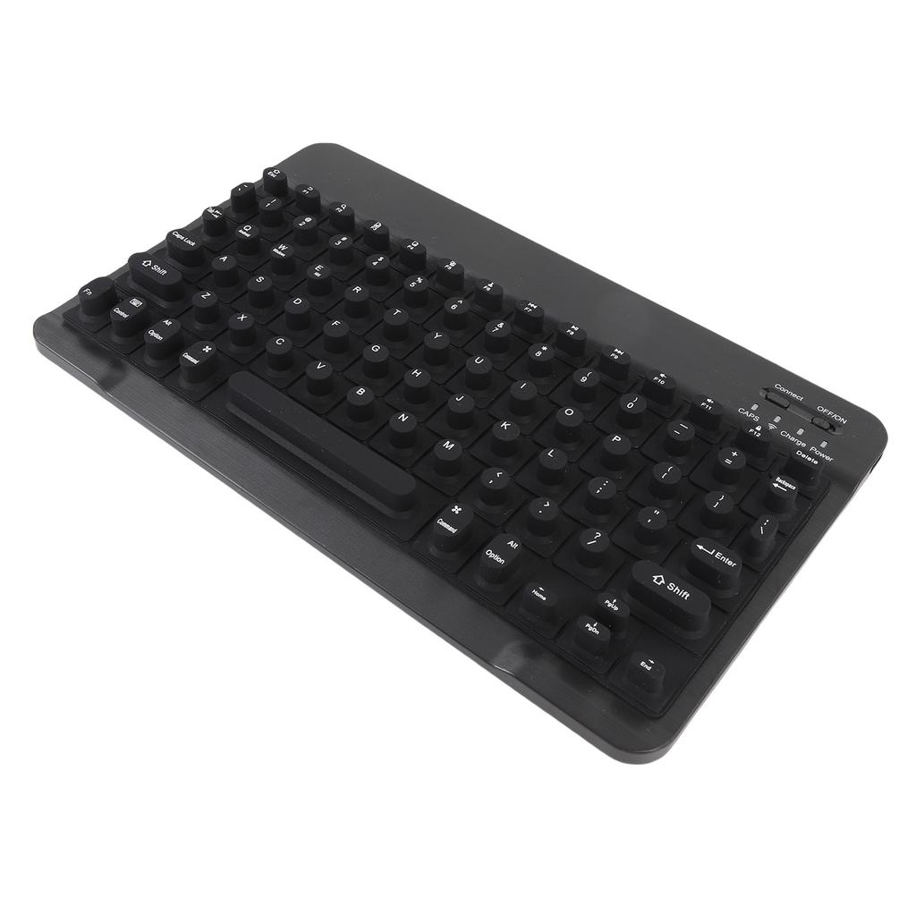 Wireless Bluetooth Keyboard with Silicone Raised Protective Cover Slim Quiet Keyboard for Long Nail Women
