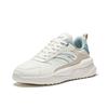 Anta Unrestrained Series Comfortable Cushioning Non-Slip Wear-Resistant Low-Top Casual Shoes Women Sneaker White Beige Green 922448816-5