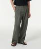 Musinsa Standard Crinkle One-Pleat Wide Elastic Pants [Khaki Gray]