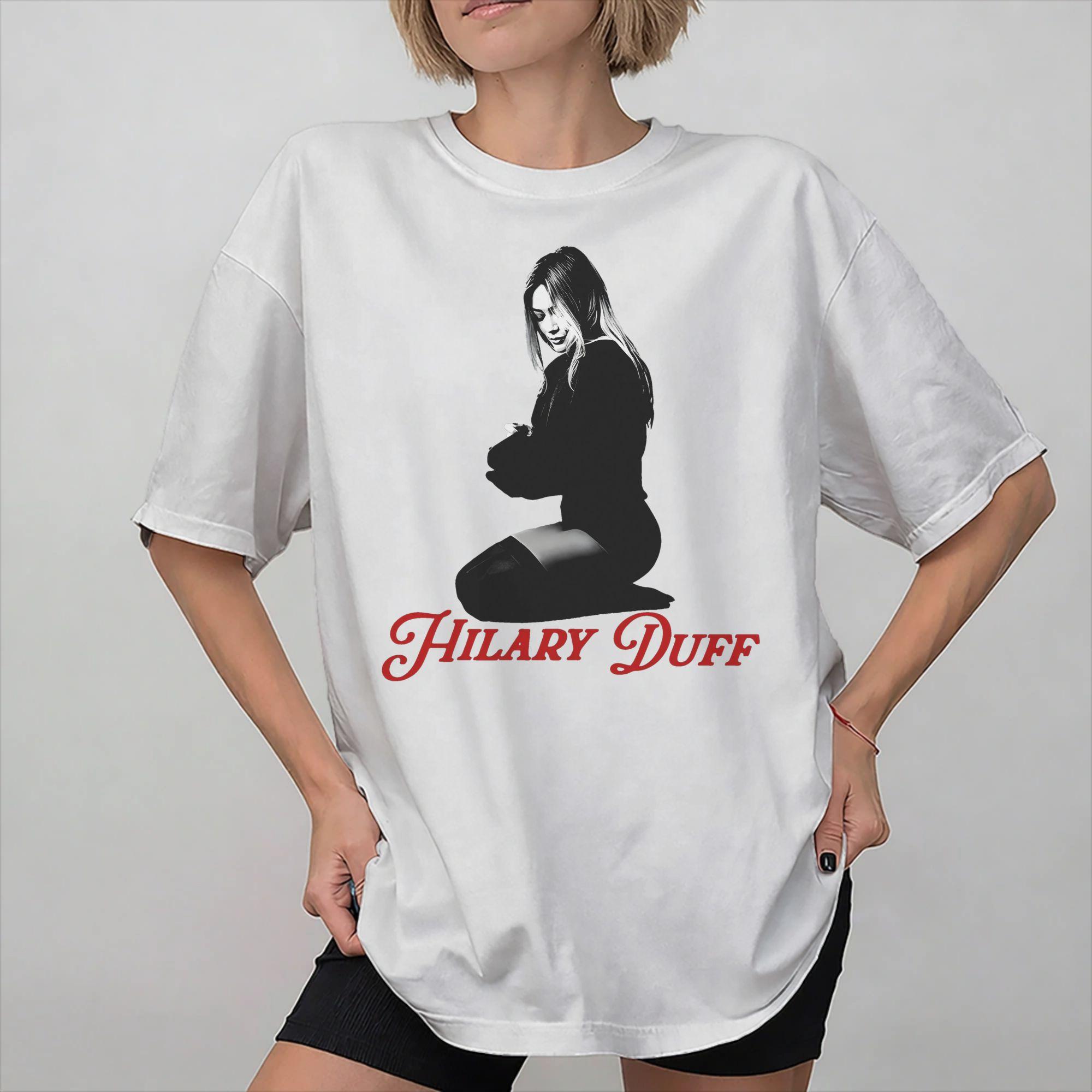 Hilary Duff The Lucky Me Tour 2026 Outfit Unisex T Shirts Pure Cotton Tee New Arrival Tshirt Clothing S