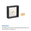 Floating Thin Film Display Box, ABS Frame Display Case Holder 5cm X 5cm X 2cm 7cm X 7cm X 2cm Black for Ring Pack of 10