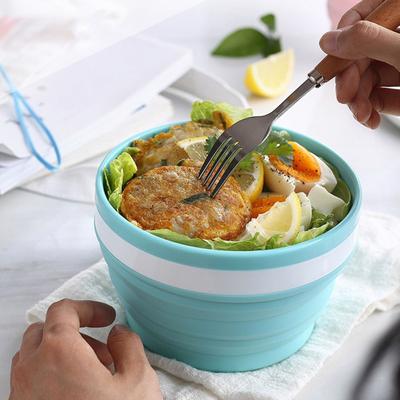 Set di tazze da viaggio pieghevoli in silicone 550/350/200/100/950ML Tazza da campeggio pieghevole Ciotola Tazza da bere espandibile