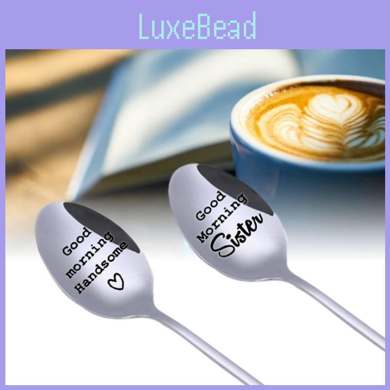 Premium 304 Stainless Steel Ice Spoon For Couples With Trendy Letter Design Ideal For Gifts