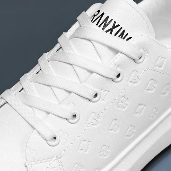 Men's Shoes Breathable White Shoes Men's  Trendy Versatile Platform Sports Casual Shoes Board Shoes Trendy Sneakers