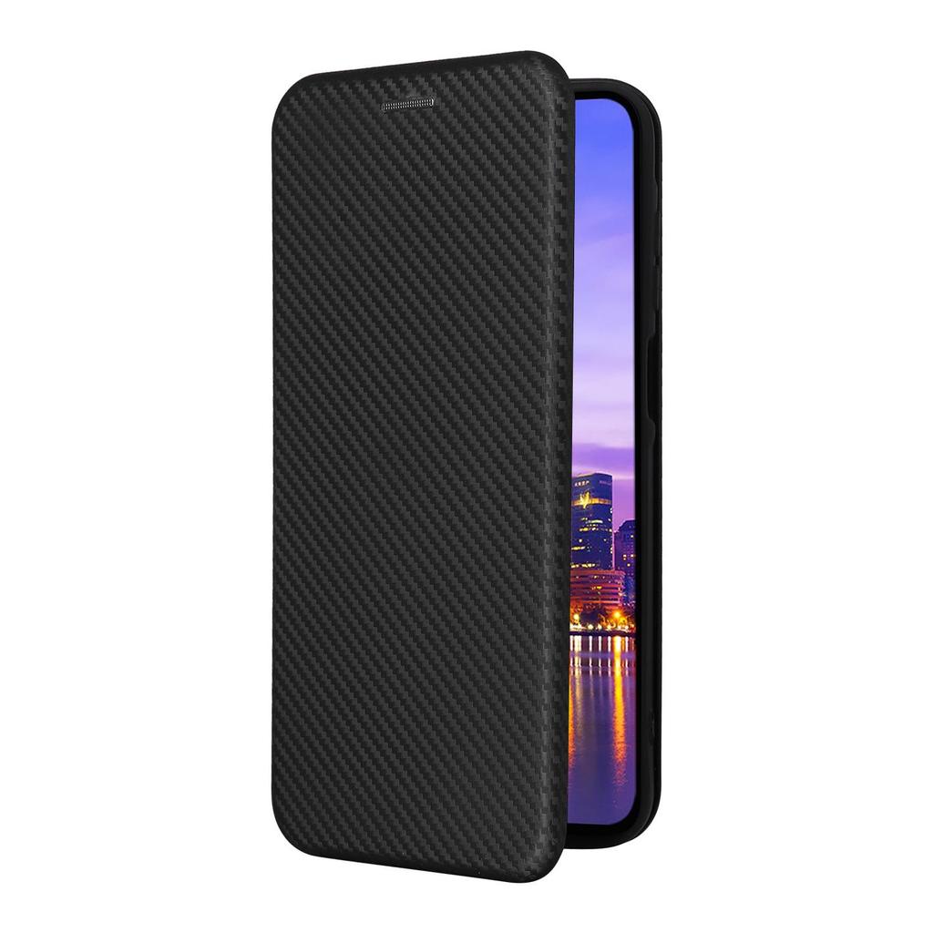 Samsung A16 Carbon Fiber Leather Flip Phone Case