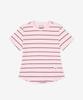 Nyuballanseu Nbneg2W442 / Women Essential Fitted Striped Short Sleeve Tee (Pink)