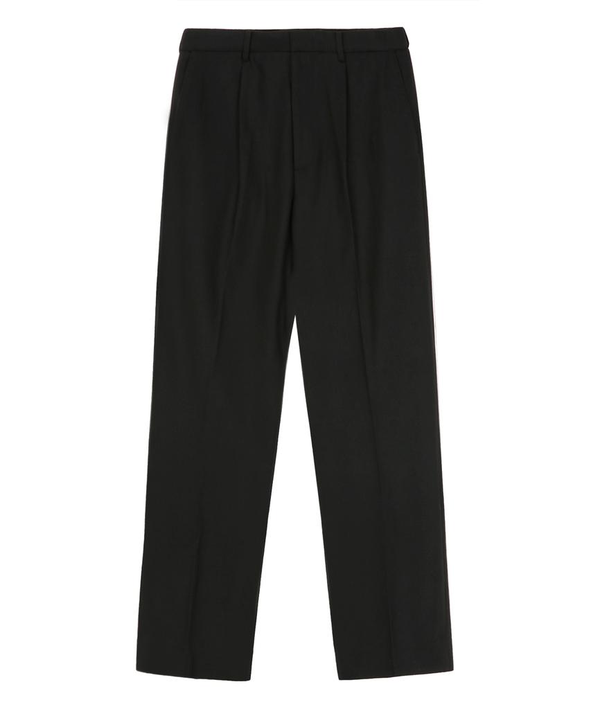 IL CORSO Wool Blend Relaxed One-Tuck Slacks Black Iepa5F003Bk