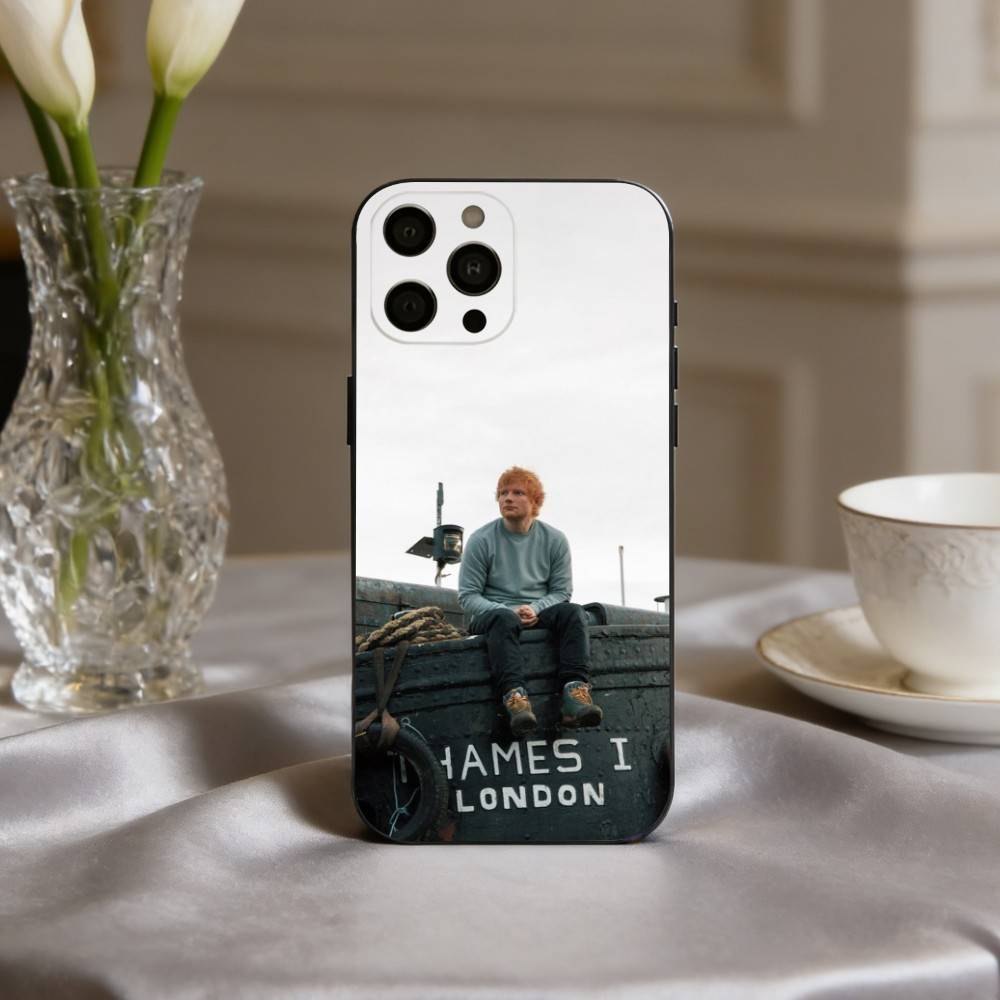 E-Ed-D Versatile S-Sheeran-N Phone Case For iPhone 17,16,15,14,13,12,11 Plus,Pro Max,XS,Soft Silicone Black Cover