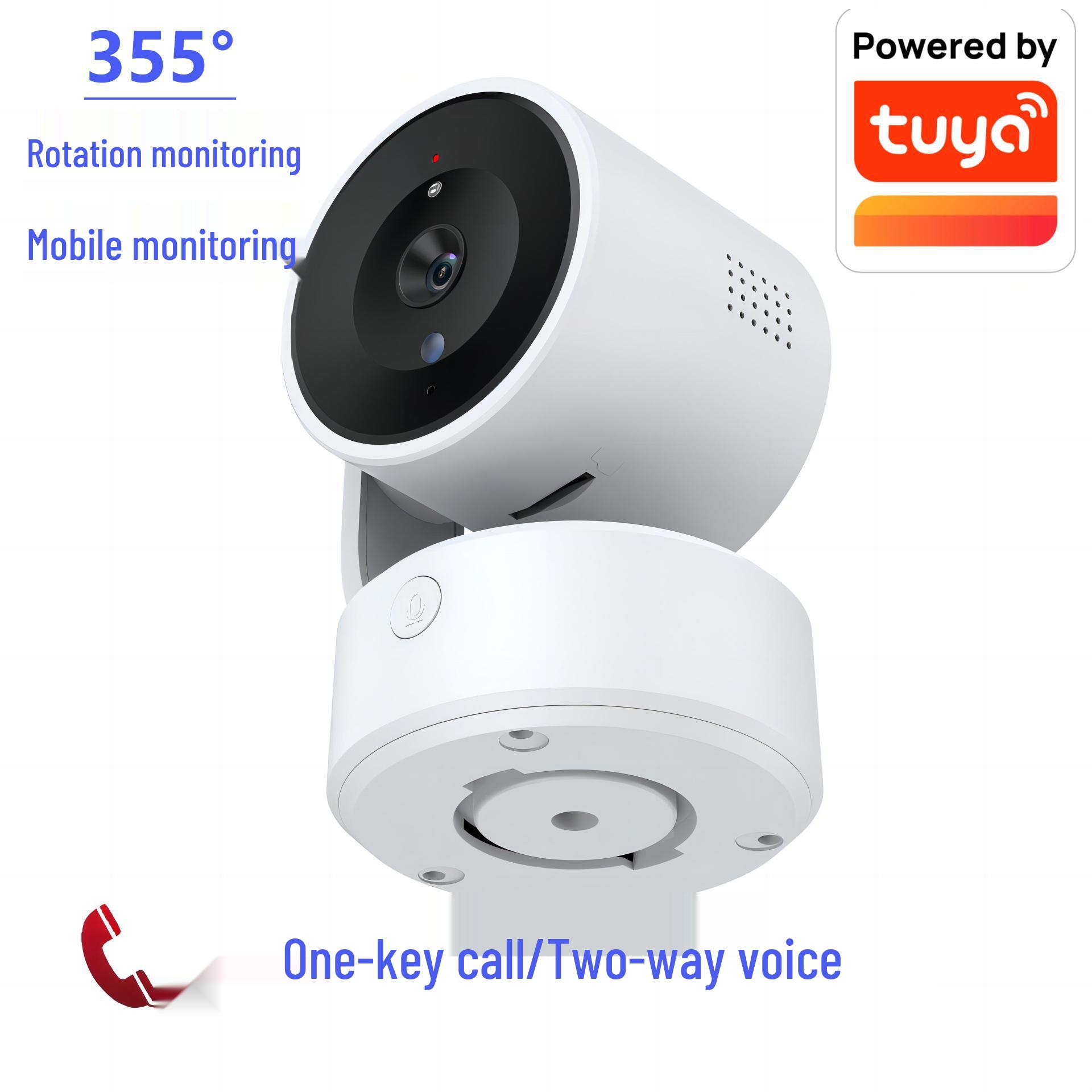 

Graffiti Smart 4MP WiFi Camera with One-Key Call, Motion Detection & HD Night Vision