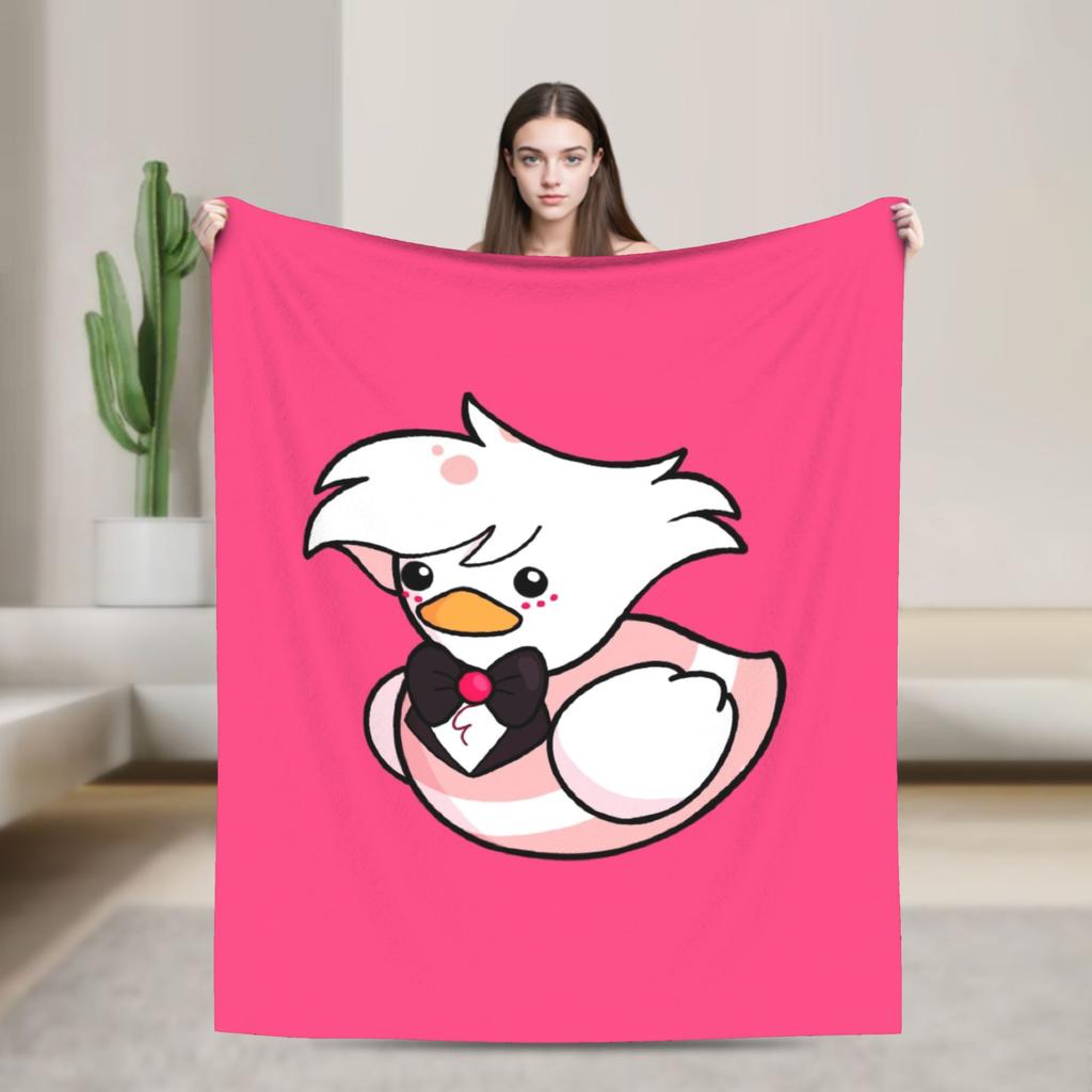 Vincent Hazbins Hotels Anime Blankets Fleece Spring Autumn Breathable Warm Throw Blanket for Sofa Bedroom Bedspread
