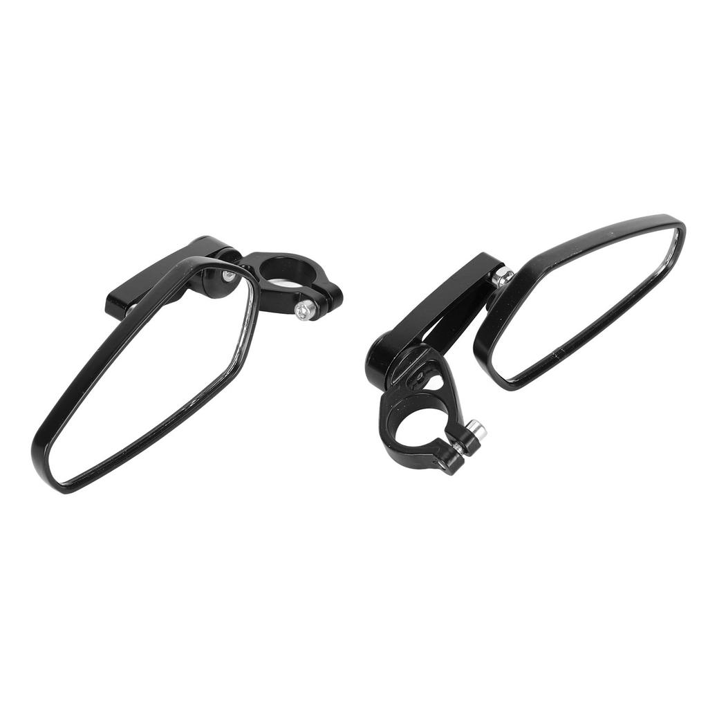 2PCS Motorcycle Rearview Mirror High Definition Clear View Aluminium Alloy Handlebar Side Mirrors for Motorbike
