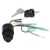 Keyed Boat Ignition Switch Assembly Outboard Starter Reliable Ignition Key Switch  Marine Engine