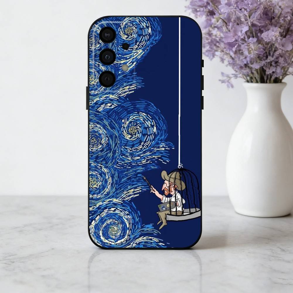 

Starry & Sunlit Journeys Phone Case For Samsung Galaxy A73,A72,A71,A70,A53,A52,A51,Soft Silicone Black Cover Samsung a52