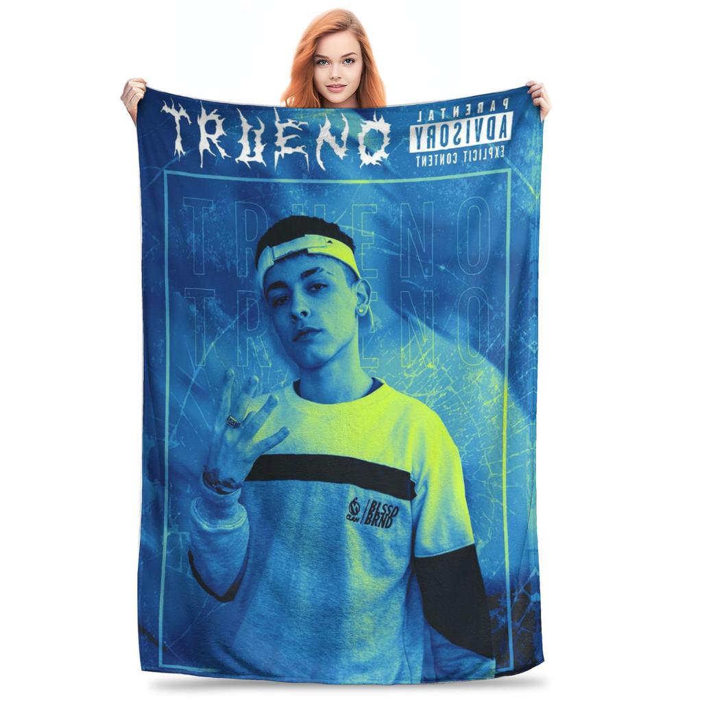 Funny Trueno Hip Hop Rapper Blanket Warm Fleece Sofa Throw Blanket for Home Bedroom Outdoor Throws Bedspread Quilt