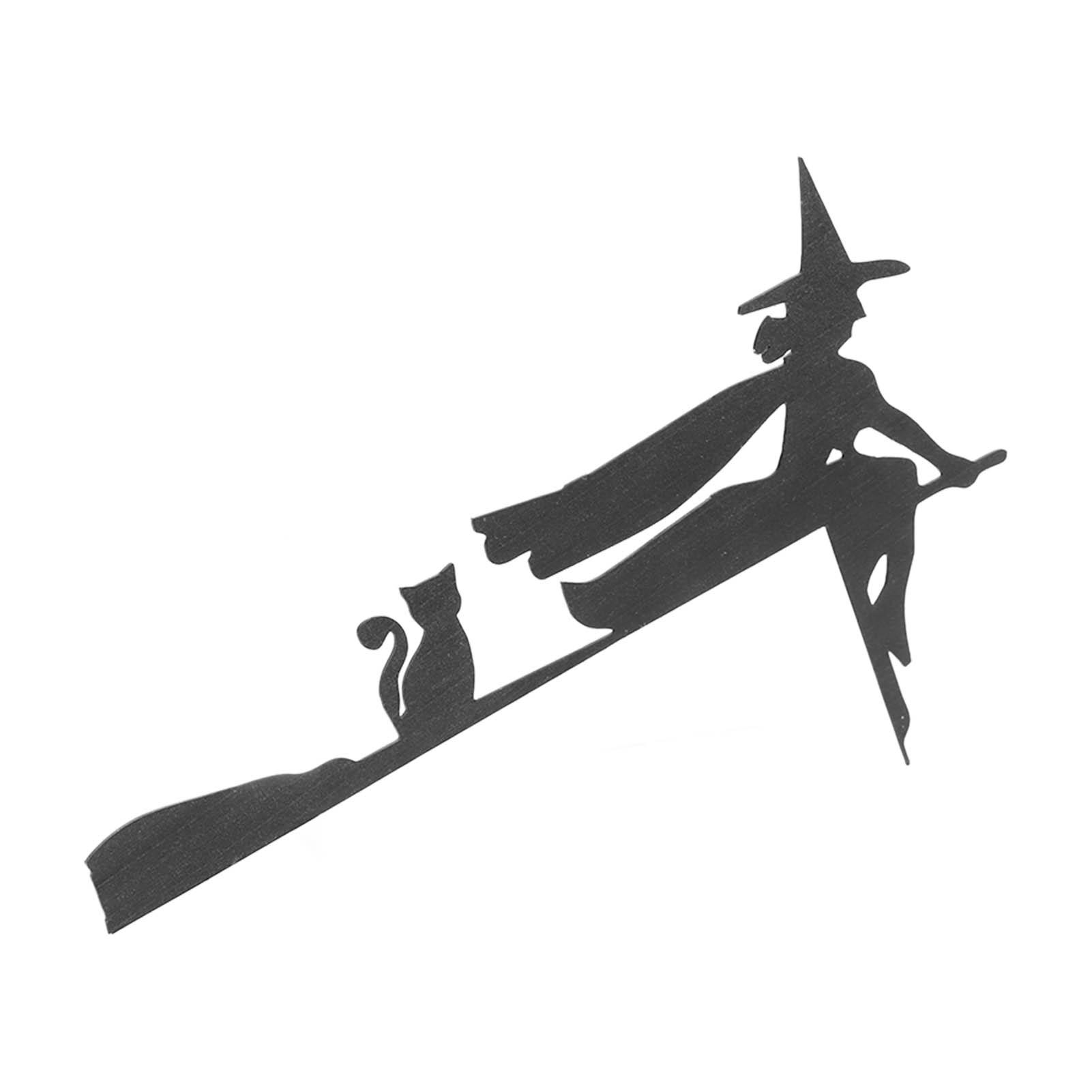 

Ведьма на метле Знак для угла двери с кошкой Инновационный Интересный Декор для угла двери Прямоугольный Знак на Хэллоуин