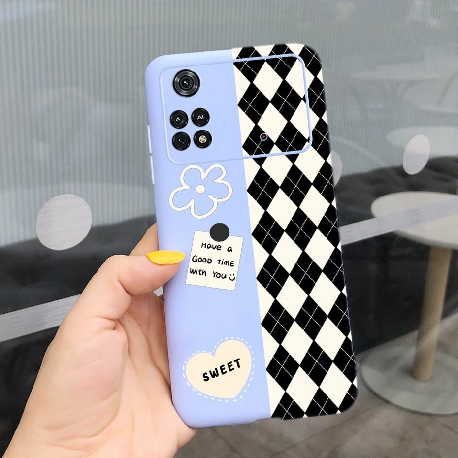 For Xiaomi Poco M4 Pro Case Lovely Pattern Candy Color Phone Case For Poco M 4 M4 Pro 5G 4G PocoM4 Soft Silicone TPU Back Cover