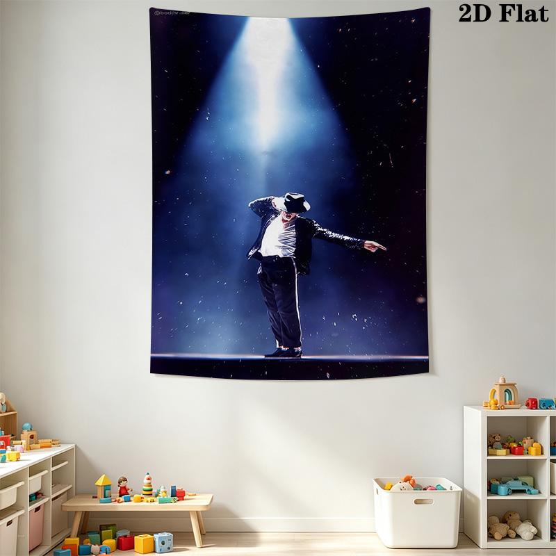 Michael Jackson Pop Art Icon Tapestry Fashion Print Background Cloth Background Wall Hanging Cloth Soft Homestay Soft Decoration Tapestry