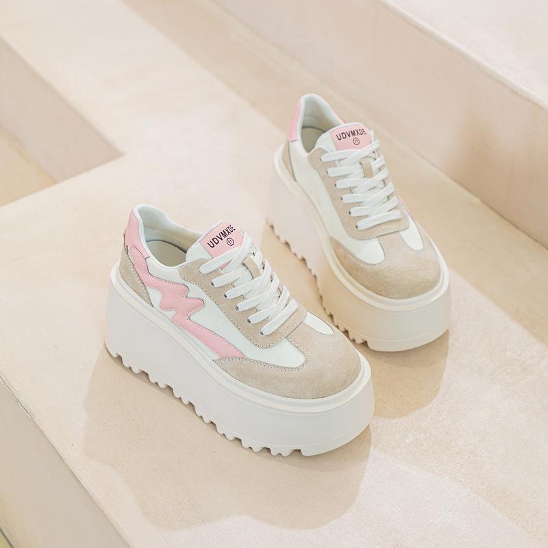 Casual shoes women's spring and summer 2025 platform women's shoes popular muffin shoes small color matching casual fashion versatile
