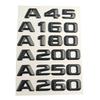 Μαύρα ABS 3D Γράμματα Αυτοκινήτου για Mercedes A45 AMG A160 A180 A200 A220 A250 A260 W176B W177, Αυτοκόλλητα Λογότυπου Εμβλήματος, έμβλημα