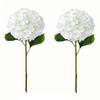 2PCS Hydrangea Artificial Flowers, Real Touch Flowers; Faux Hydrangea Flowers, Latex Real Touch Hydrangea, Fake Flowers