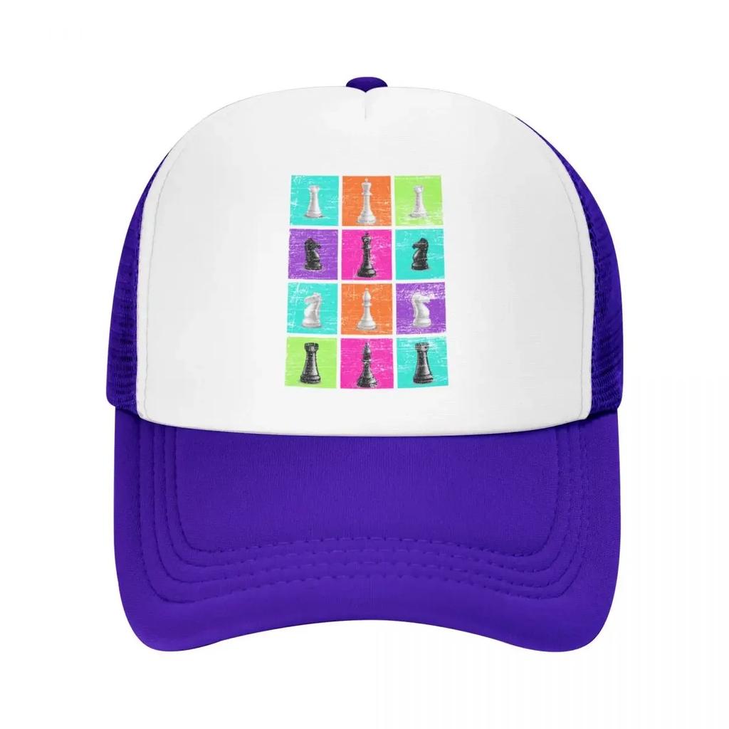 Custom Retro ChessUnisex Chess Baseball Cap Women Unisex Personalized Adjustable Chessboard Game Trucker Hat Sports Snapback Dad Hats