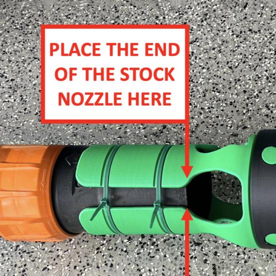 Leaf Blower Attachment Universal Nozzle Fits 2-4 Inch Outlets Durable Weather-Resistant Air Booster Yard Cleaning
