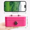 Creative Portable Piggy Bank Storage Box with Key Lock. Household Children's Loose Change Hand-held Storage Box