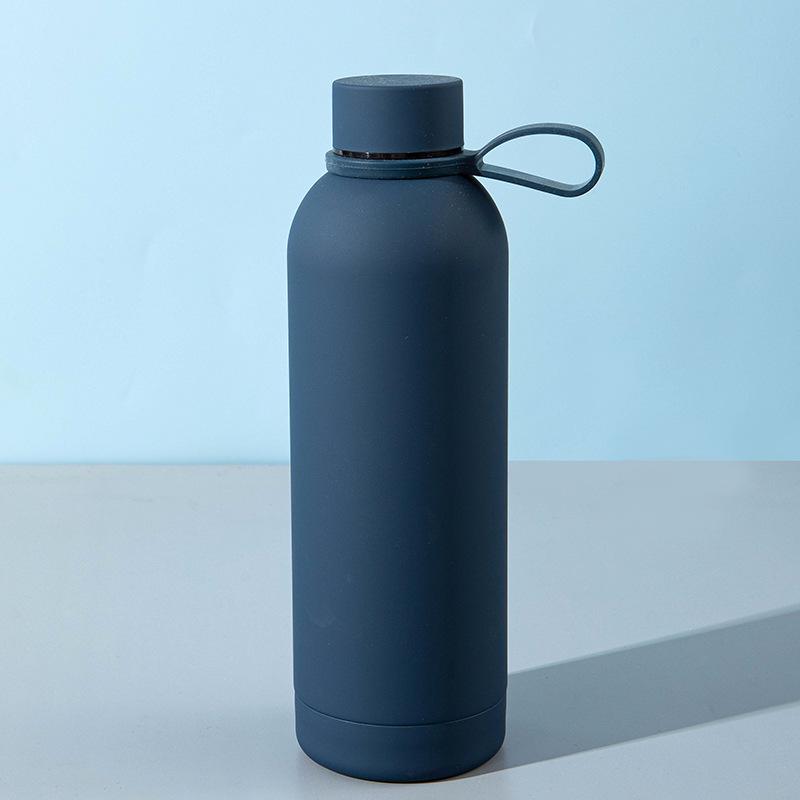 Portable Stainless Steel Vacuum Thermos Cup with Handle
