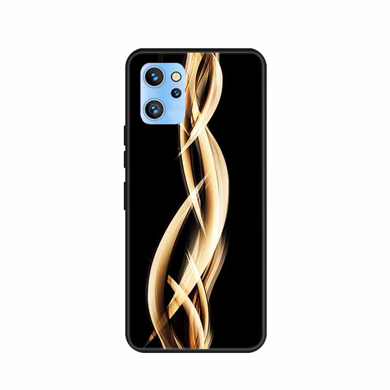 Etui do telefonu Umidigi A13 Pro 2022 Kwiaty Czarny Silikonowy Tylny Pokrowiec Miękki Pokrowiec TPU Do Umidigi A13S Etui A 13 S Coque Funda Torba