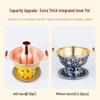 Cloisonne Copper Single-Person Hot Pot with Alcohol Stove