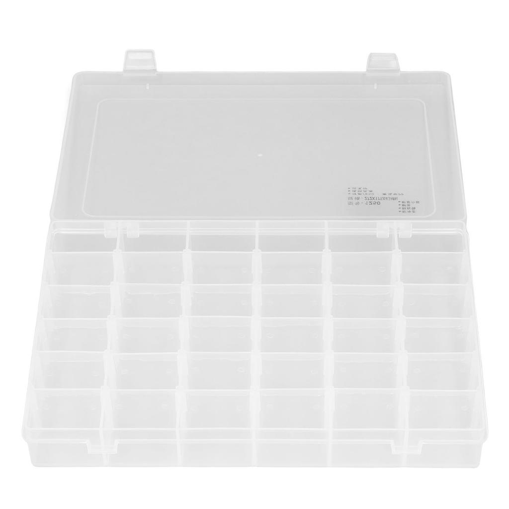 Parts Box 36 Grids Adjustable Dividers Transparent Multi Use Bead Storage Containers for Craft