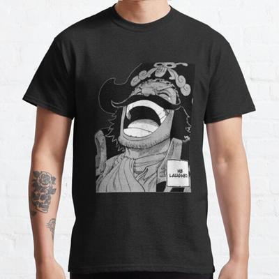 Sommer Herren Mode Lässig Kurzarm Einteiler Roger Laugh Schwarze T-Shirts Übergroße T-Shirts