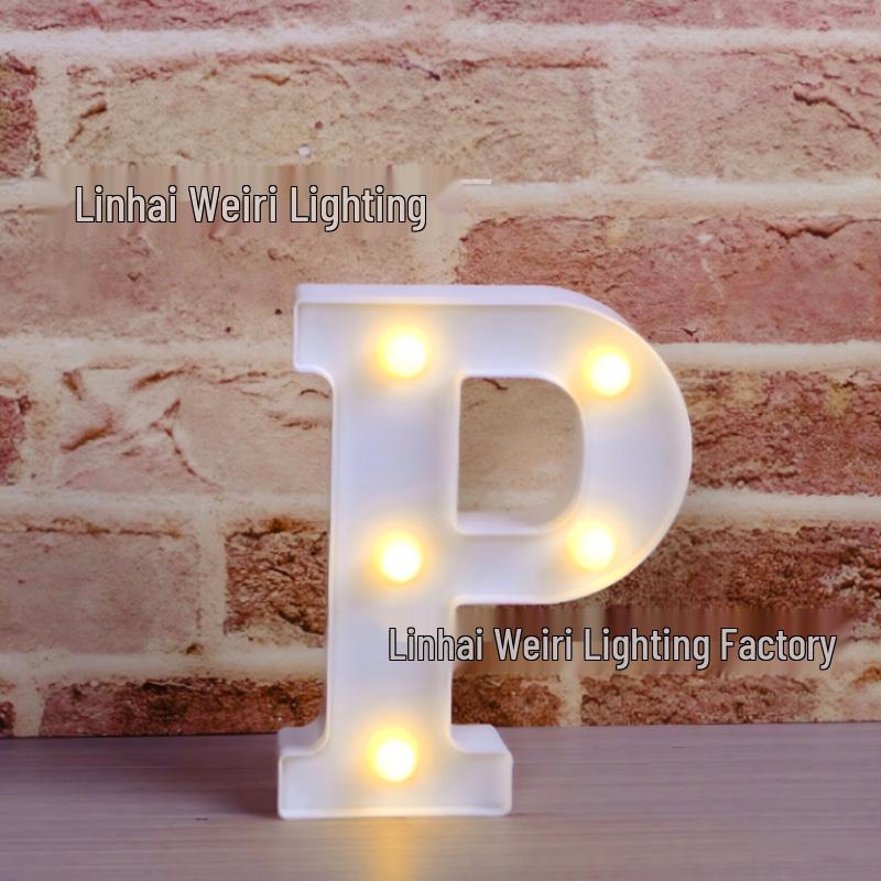 LED Luminous Letter and Number String Lights for Birthday, Proposal, and Event Décor