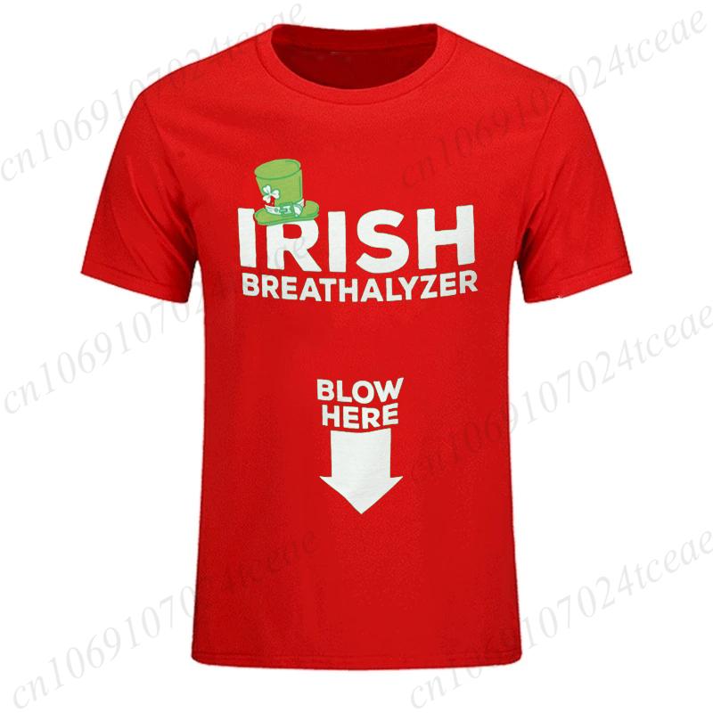 Irish Breathalyzer T-Shirts Saint Patricks Day Funny Irish T-shirt Party Drinking Shirt Mens Funny St Patricks Day Tees