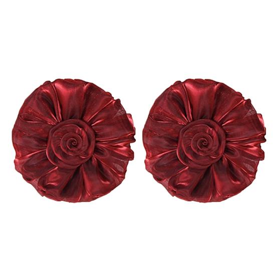 1pár voálových květů růže se stuhou Závěsy do obývacího pokoje na závěsy s kravatou