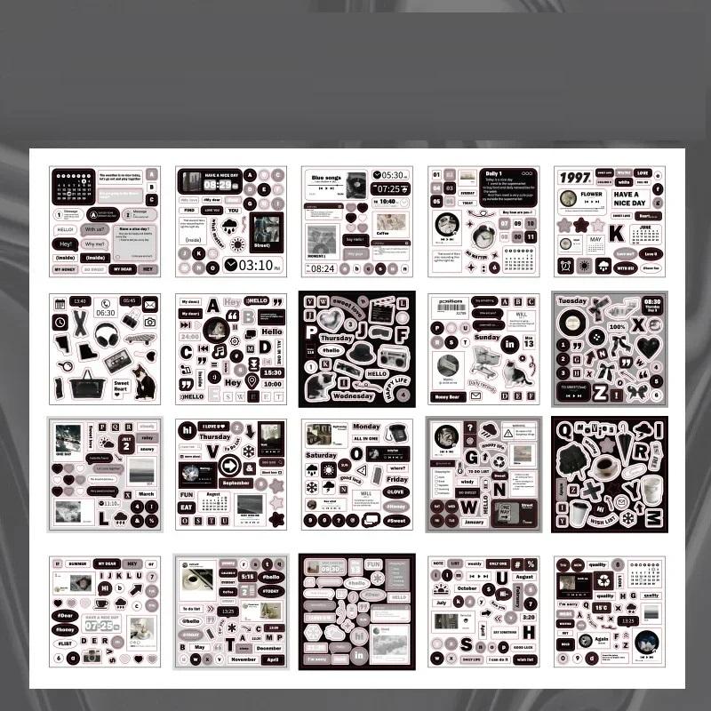 

Милий журнал Скрапбукінг Стікери Книга DIY Junk Журнал Матеріал Декорація Альбом Щоденник Корея Канцелярські Стікери