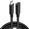 Renvmexy USB C Verlängerungskabel, Typ-C Stecker auf Buchse Verlängerungskabel, 10Gbps USB 3.2 Gen2 Hochgeschwindigkeits-Datenübertragung, 4K Videoausgabe, PD 100W Schnellladung