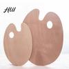 Oil Painting Board Wooden Paint Palette with Thumb Hole for Oil, Acrylic, Professional Tray Watercolor Painting, Oval-Shaped Wood Art Artists Oval