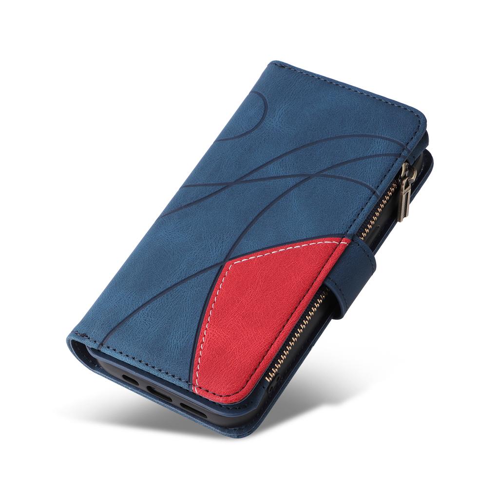 For Samsung Galaxy A17 5G/A17 4G/A26 5G/A16 5G/A16 4G Leather Case with Strap Zipper 9 Card Slot Phone Cover Stand