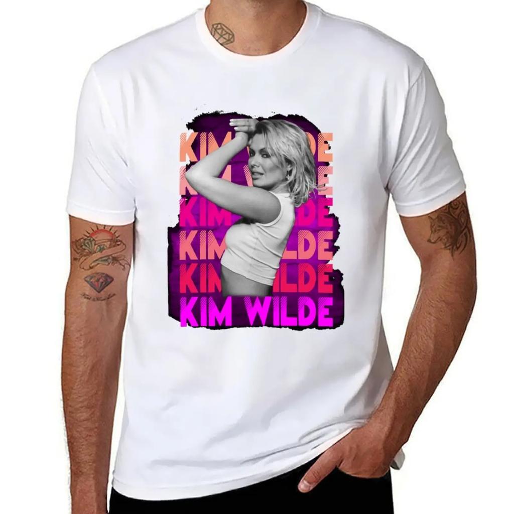 Kim Wilde 80s T-Shirt Plus Size Clothes Custom T Shirt Big and Tall T Shirts for Men