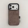Autumn/Winter Retro Solid Suede Plush iPhone 17 Pro Max/16P/15/14 Case