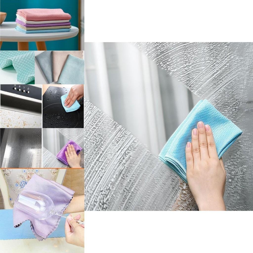 Reusable Durable Nanoscale Streak-free Miracle Cleaning Cloths For Efficient Cleaning