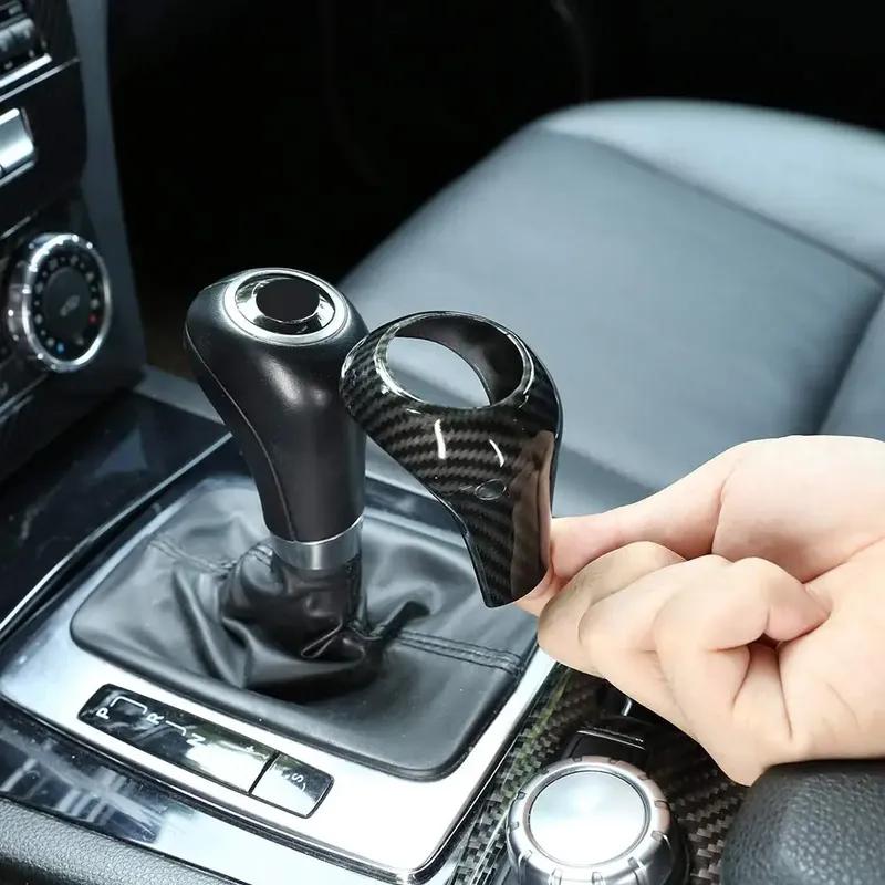 Car Gear Shift Knob Cover Decorative Trim For Mercedes Benz A C E G GLK CLS Class W169 W203 W204 W211 W212 W463 X204 W219 W218