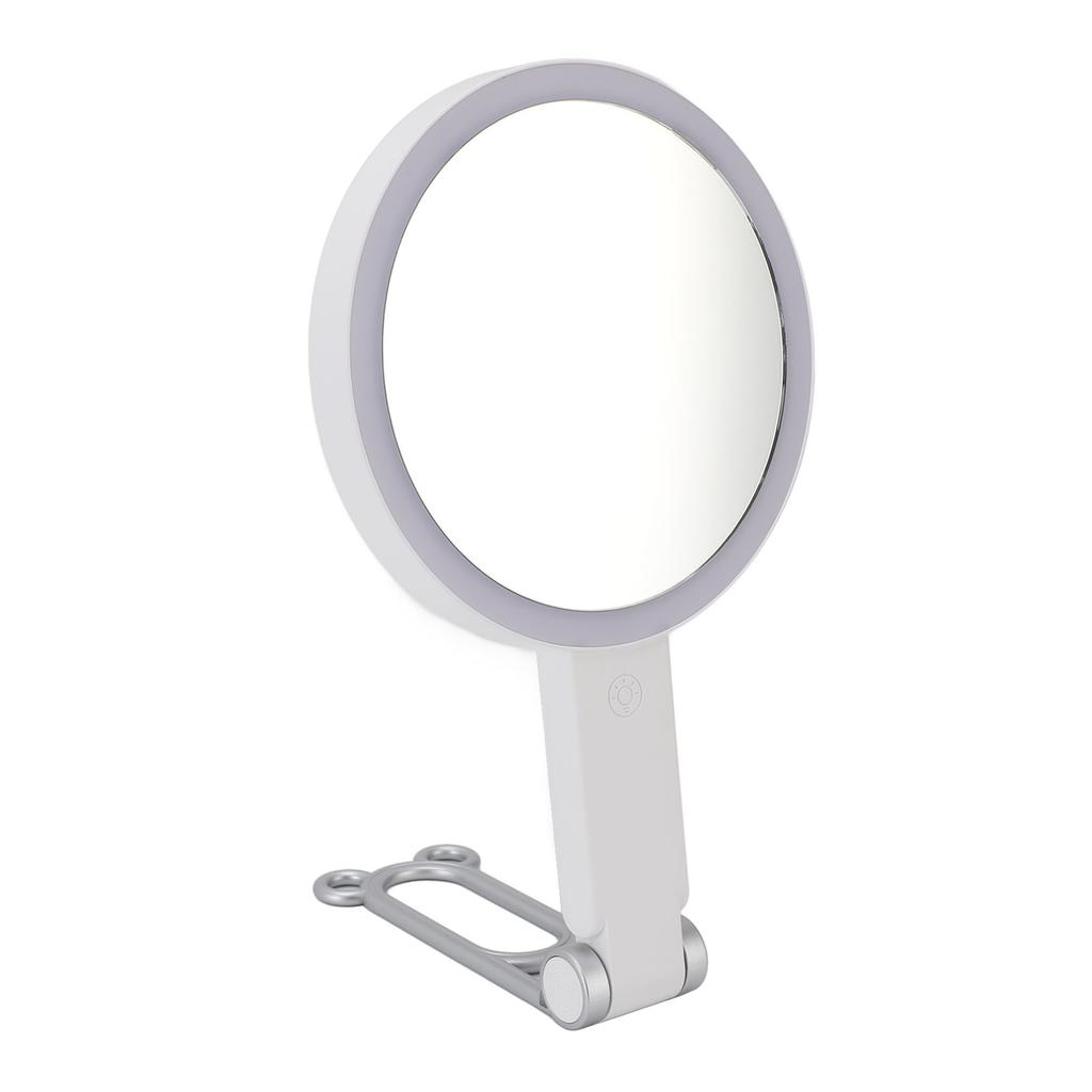 Travel Makeup Mirror with Light Double Sided 1X/5X Magnification Mirror Desktop Wall Mounted Handhel