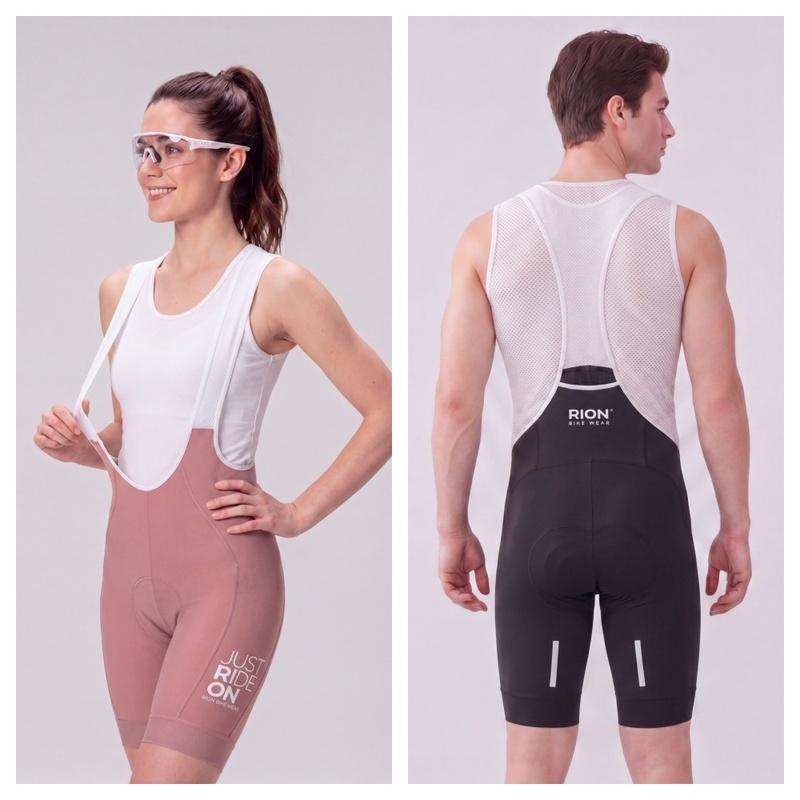 RION Men Women MTB Road Bike Cycling Bib Shorts Padded Breathable Long Distance Comfort Dolomiti 8H Outdoor Bicycle Clothing