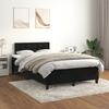 Vidaxl Letto Continentale Con Materasso, Nero, 120X190 Cm, Velluto