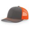 Custom 3D Embroidery Logo Baseball Dad Cap Richardson 112 Trucker Hat with Mesh Cap & Leather Patch Common Fabric Feature