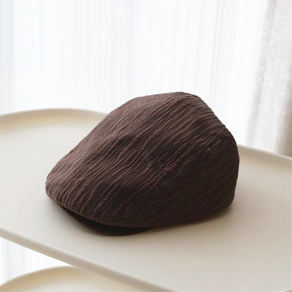

Vintage Beret Hat Women Spring Summer Fashion Painter Newsboy Cap Forward Duckbill Visor Hat New Korean 56-58cm коричневый