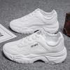 Fashion 2025 Mans Spring Autumn Breathable White Sneakers Fashionable Versatile Lace-up Athleisure Shoes Comfortable for Walking/Gym